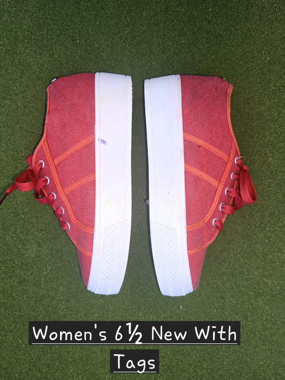NWT Rock Candy 6½ Red on Red on Red Canvas Platform Sneakers ~ Casual Comfort